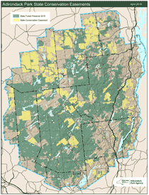 Map: Adirondack Forest Easements