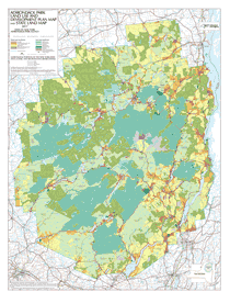 Adirondack Park Land Use and Development Plan Map and State Land Map